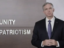Patrick Kelly, Supreme Knight of the Knights of Columbus, delivers his first Supreme Knight's Report during the organization's 139th Annual Convention, Aug. 3, 2021. Credit: Knights of Columbus/screenshot.